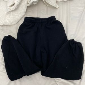 high waisted baggy sweatpants